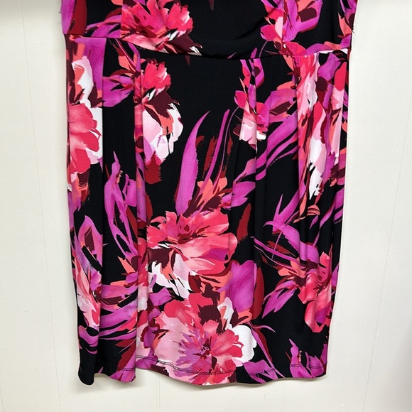 Bisou Bisou Womens A Line Dress  Stretch Colorful Knee length Career - Picture 3 of 7